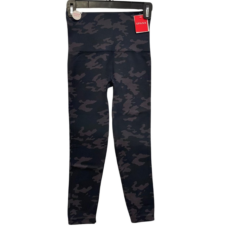 Spanx look at me now leggings Black Camo Size Medium (M)